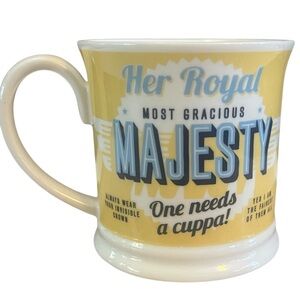 Yellow Vintage Majesty Novelty Mug